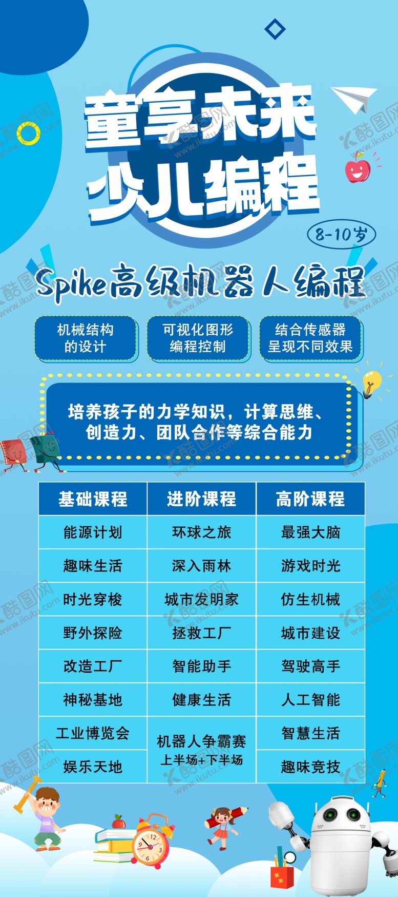 编号：57843602141855324740【酷图网】源文件下载-少儿编程海报