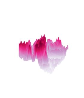 抽象山峰迷雾梦幻水墨