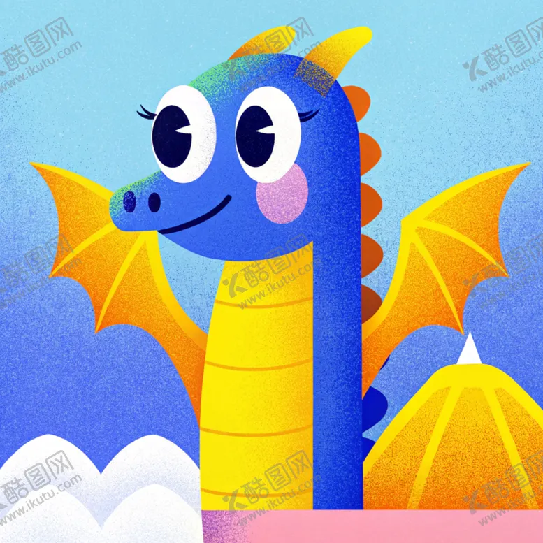 编号：87656002061634546431【酷图网】源文件下载-龙年可爱卡通插画