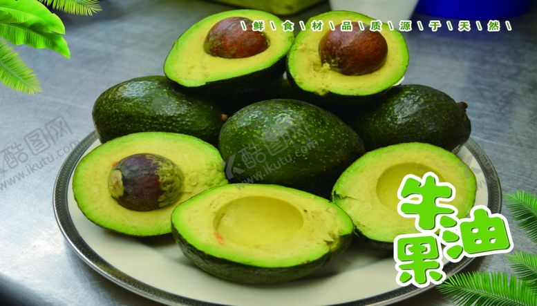 编号：12660409222211541777【酷图网】源文件下载-牛油果海报展板