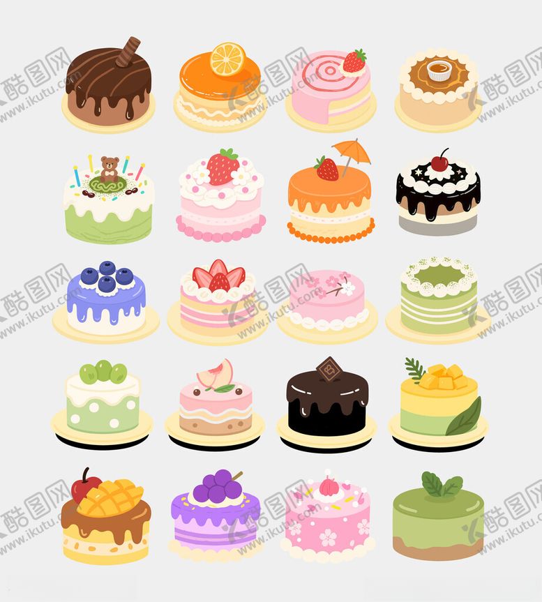 编号：74784910011736468015【酷图网】源文件下载-矢量蛋糕