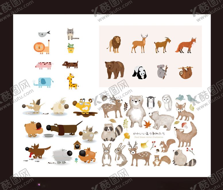 编号：30096609170110003101【酷图网】源文件下载-卡通动物