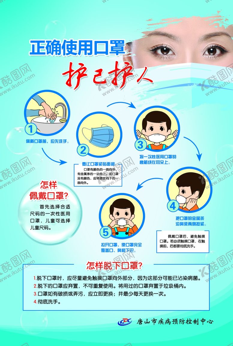 编号：27414507121016476156【酷图网】源文件下载-正确使用口罩