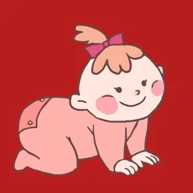 手绘卡通儿童插画插画宝宝宝宝
