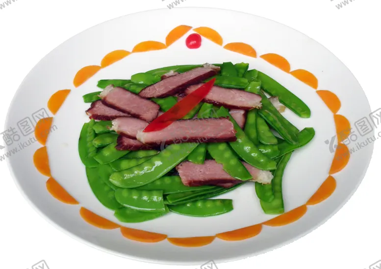 编号：96863701261629358424【酷图网】源文件下载-荷兰豆炒腊肉