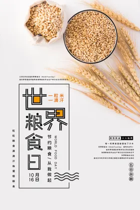节约粮食海报展板珍惜健堂标语