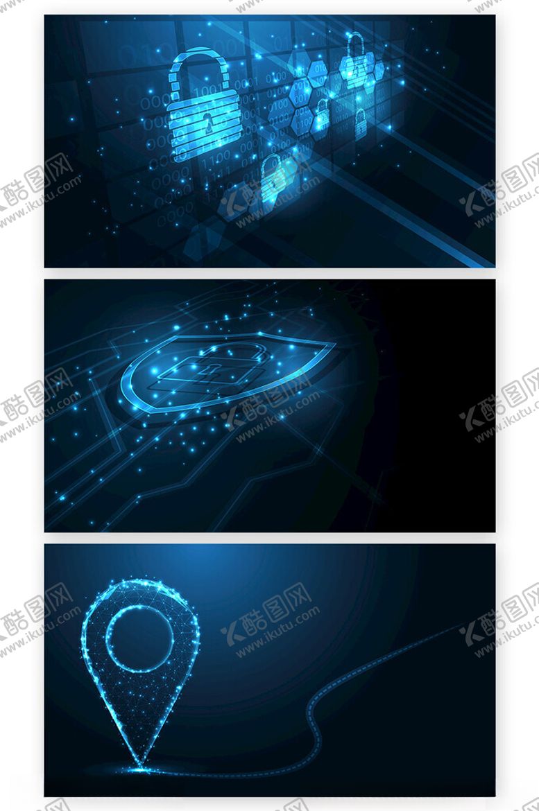 编号：22111503010854131581【酷图网】源文件下载-安全防护蓝色科技banner