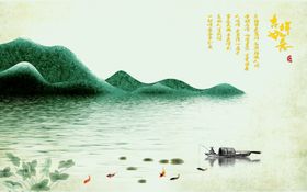 山水画水墨山水画意境山水画