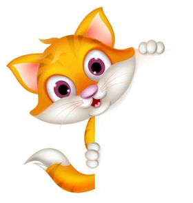 橘猫卡通可爱素材