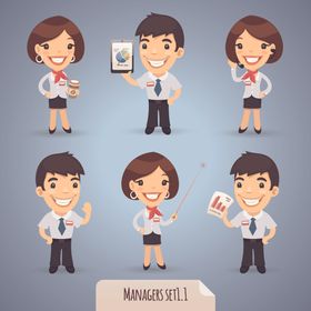 卡通职业人物