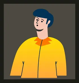 手绘男人男孩动画卡通动画