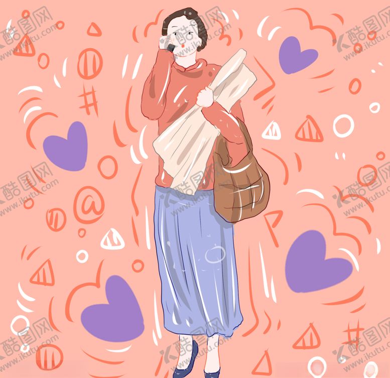 编号：86912107081152146965【酷图网】源文件下载-插画人物