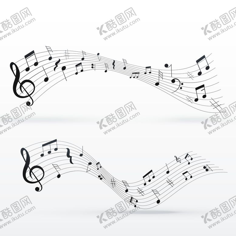编号：15561010231329048803【酷图网】源文件下载-音符波背景