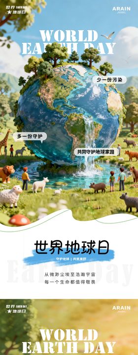 世界地球日海报