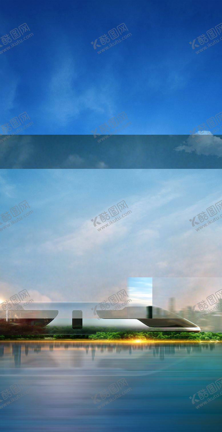 编号：10248607121953371984【酷图网】源文件下载-地产地铁交通蓝色场景