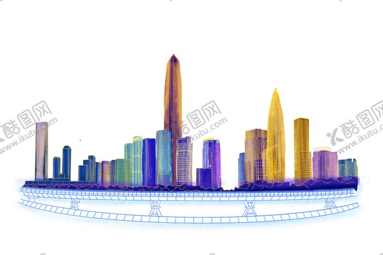 编号：13231809250519272623【酷图网】源文件下载-城市剪影