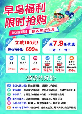 游泳宣传单