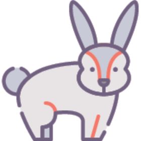 简笔动物矢量插画