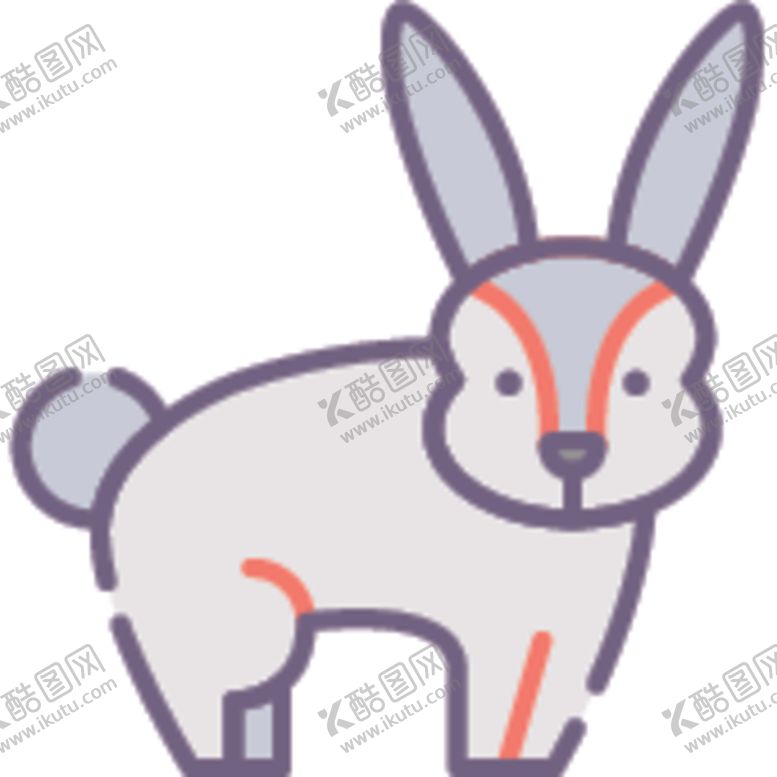 编号：81715605181626028084【酷图网】源文件下载-简笔动物矢量插画