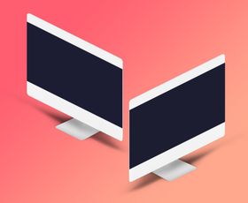 电脑显示器展示效果图