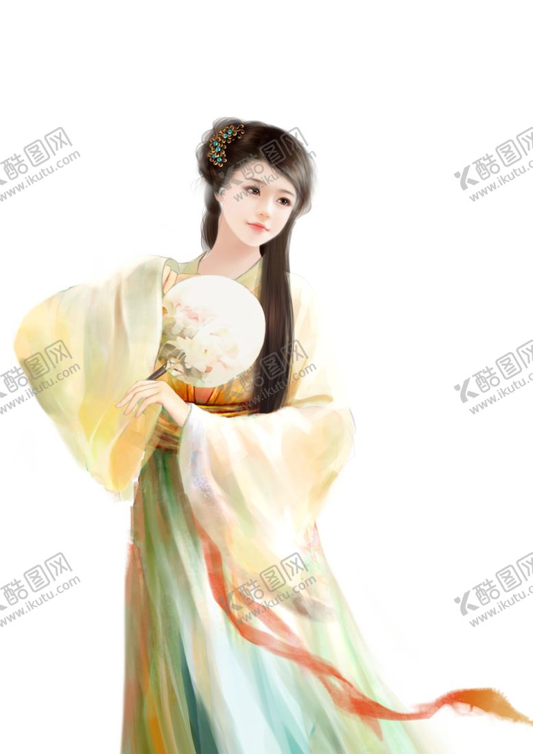 编号：22096103291555334463【酷图网】源文件下载-古典美女