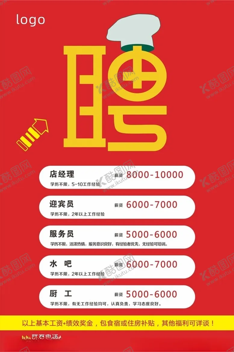 编号：40706702261730495860【酷图网】源文件下载-餐饮招聘