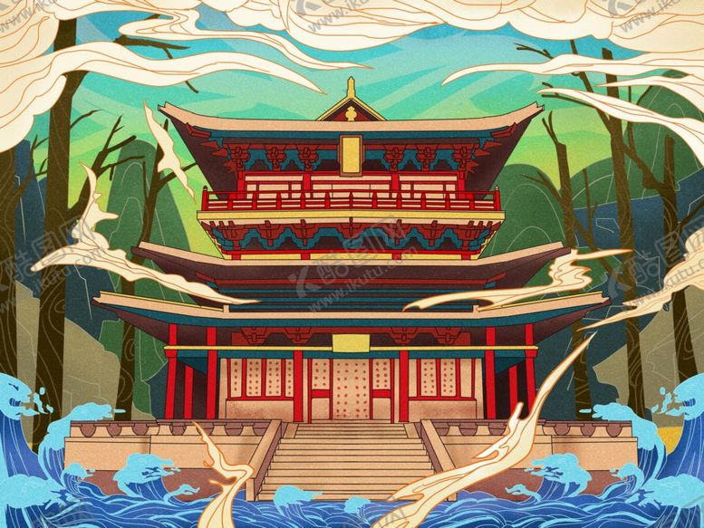 编号：37637009270415337383【酷图网】源文件下载-宫殿传统国风古风背景素材