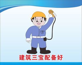 卡通警示牌