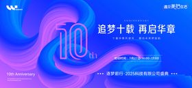 科技10周年年会庆典活动展板