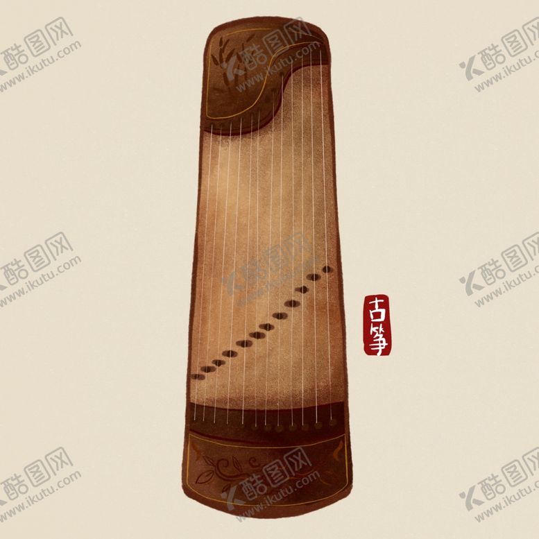 编号：80363112100245464103【酷图网】源文件下载-卡通古筝