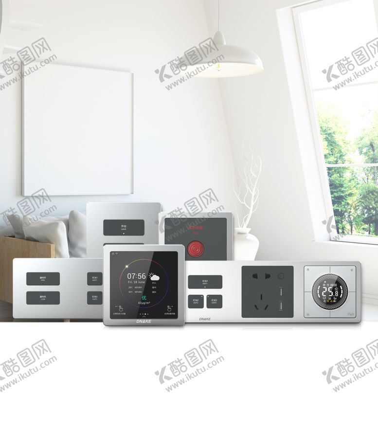 编号：17998210210738164444【酷图网】源文件下载-智能开关面板
