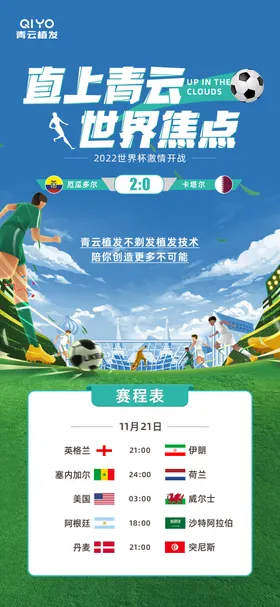 世界杯赛程创意海报