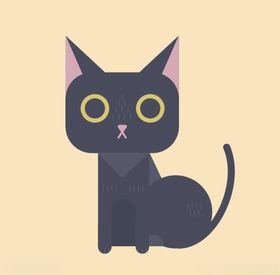 可爱矢量猫咪插画绘制