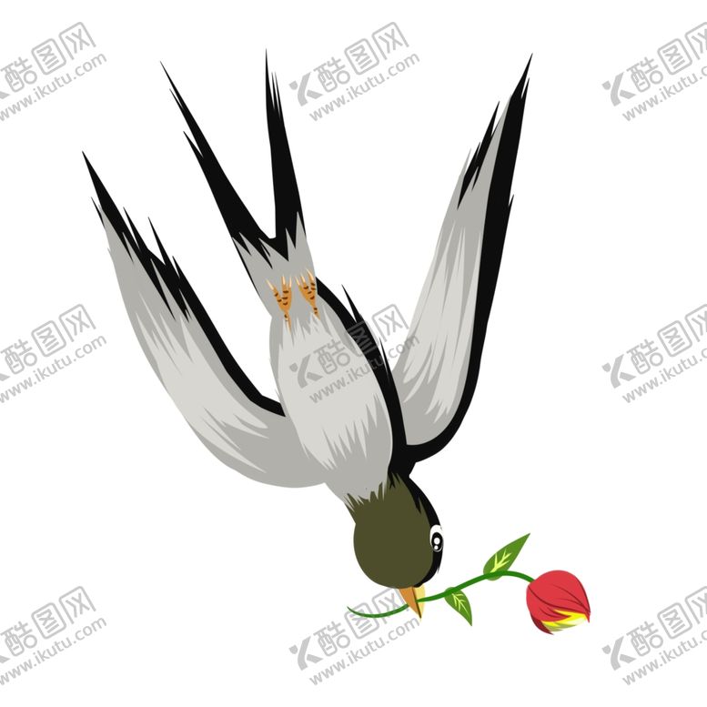 编号：10848307052240559569【酷图网】源文件下载-燕子插画