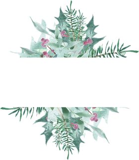 欧式彩绘植物