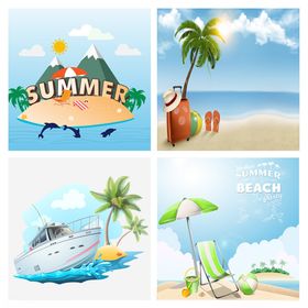 夏日海滨度假插图