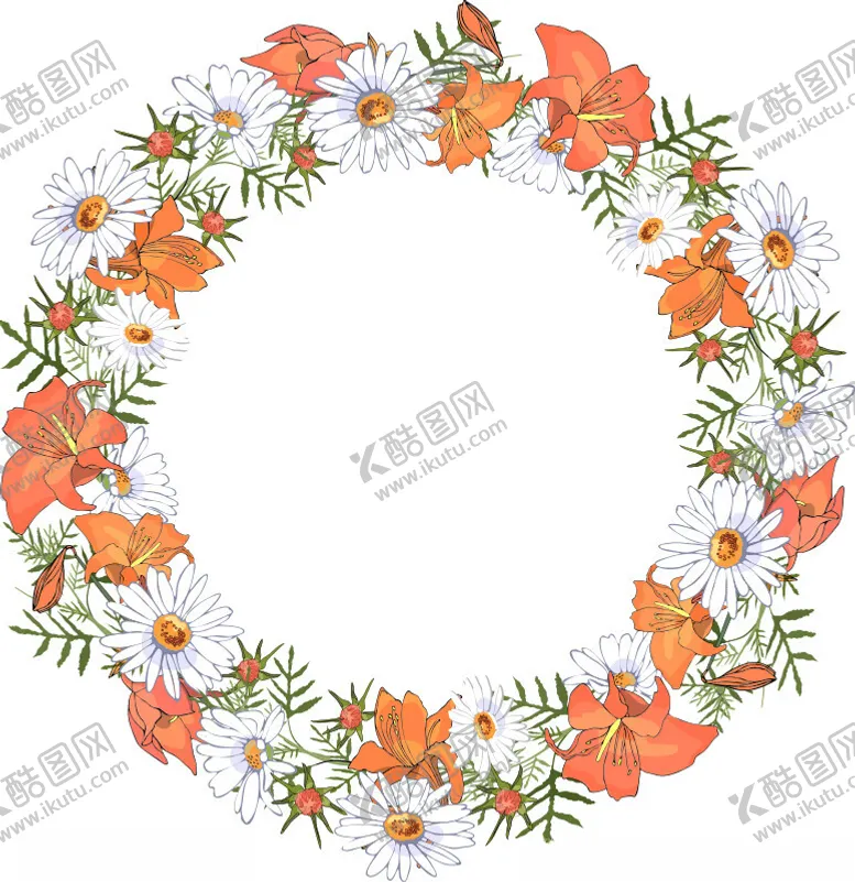 编号：76031302071640326426【酷图网】源文件下载-手绘花