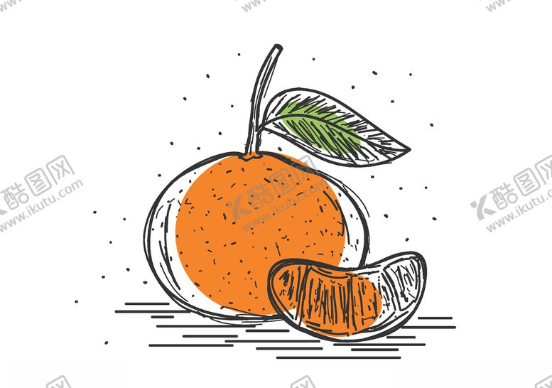 编号：67167709251855047506【酷图网】源文件下载-手绘橙子
