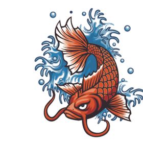 鲤鱼插画图案