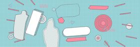 卡通背景图片可爱室内墙清新