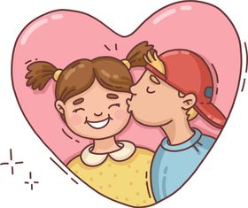 亲吻浪漫夫妻爱情
