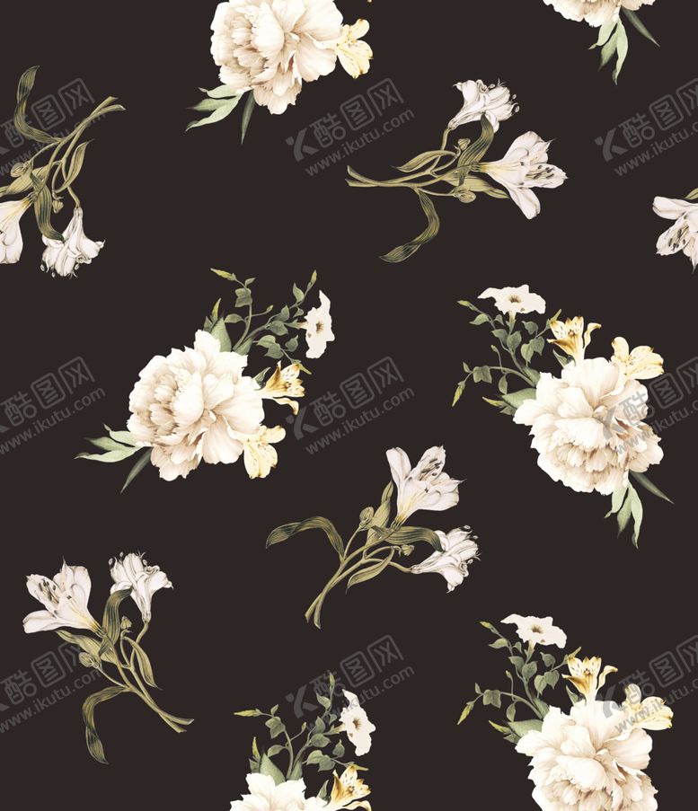 编号：30088306172234001302【酷图网】源文件下载-手绘花