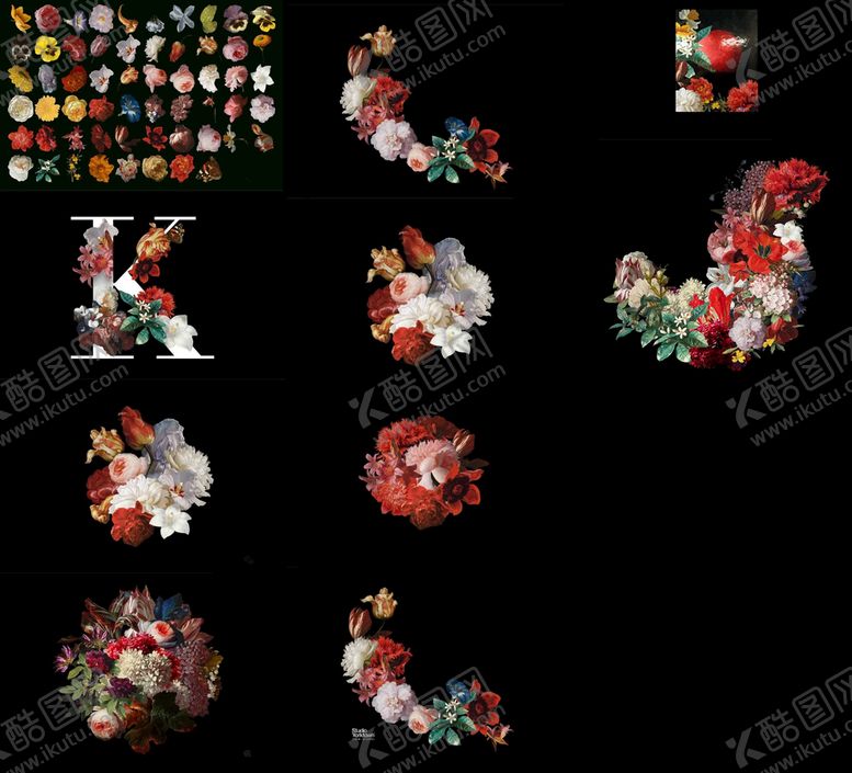 编号：42350609170105008572【酷图网】源文件下载-手绘油画花型