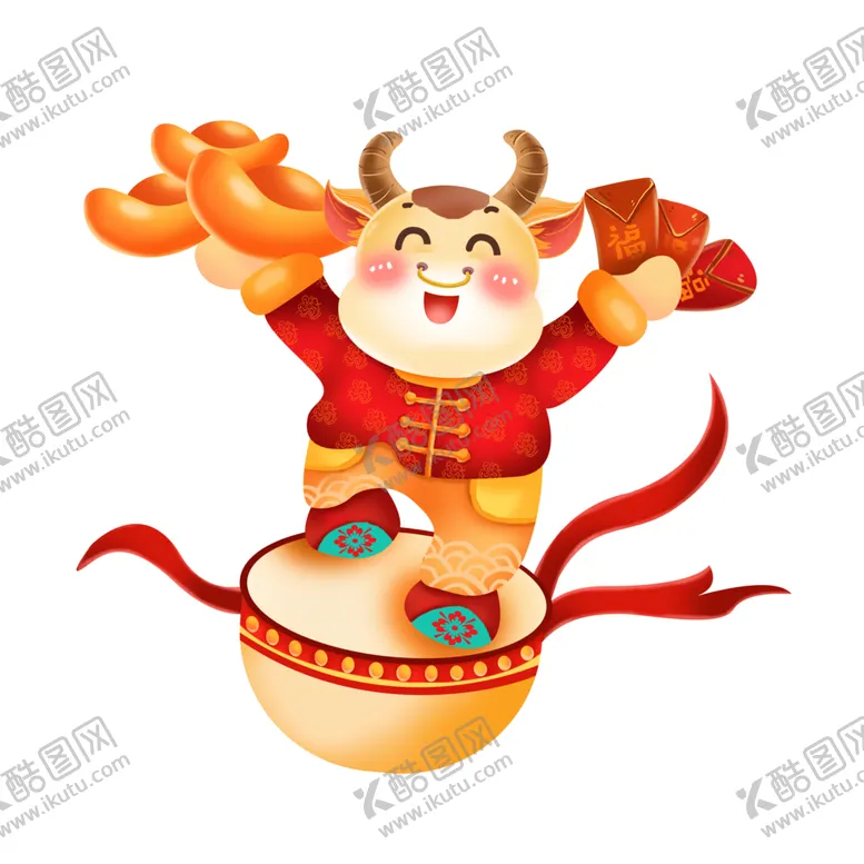 编号：71975406301057441674【酷图网】源文件下载-牛卡通形象(265)