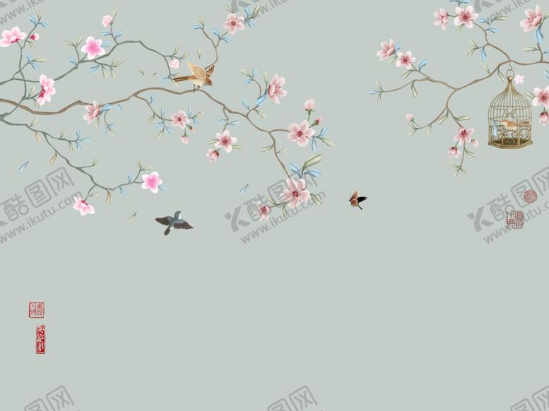 编号：86727310290229243611【酷图网】源文件下载-中国风古风工笔设计