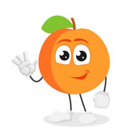 卡通橘子