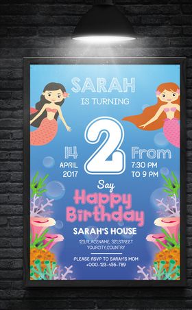 儿童生日派对海报