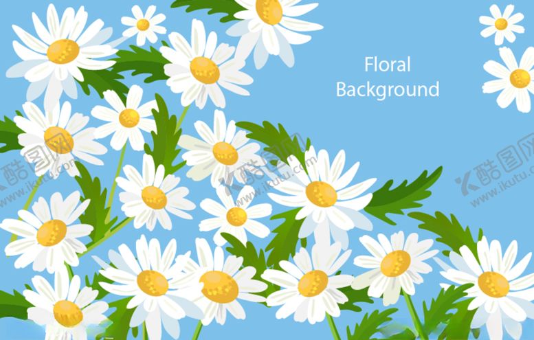 编号：15361210040909339855【酷图网】源文件下载-白色小雏菊