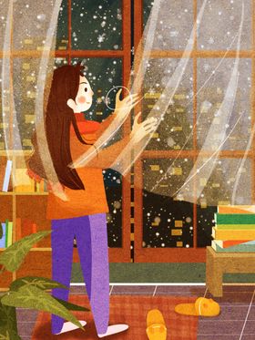 你好12月冬天传单冬季折页节气海报