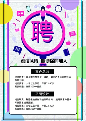 招聘酒吧设计启示x展架